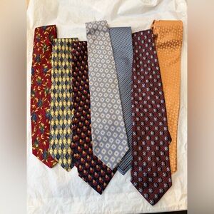 Vintage ERMENEGILDO ZEGNA Silk Tie Bundle of 7